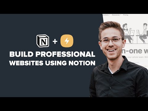 Build a Professional Quality Website Using Notion