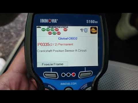 2016 KIA CADENZA CODE P0335 CRANKSHAFT POSITION SENSOR SCAN USING