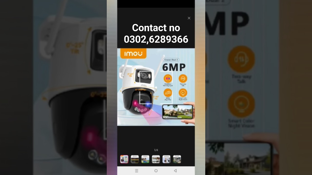 imou cruiser 6mp dual. lens live view 