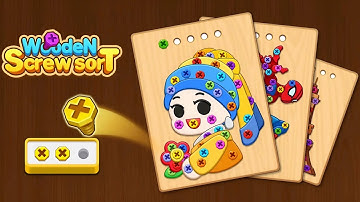 Wood Screw Puzzle: Bolts Sort - Gameplay Walkthrough Part 1 , ANDROID, iOS