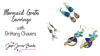 3 Pairs of Mermaid Earrings DIY Jewelry Tutorial Featuring ​⁠@JesseJamesBeads!