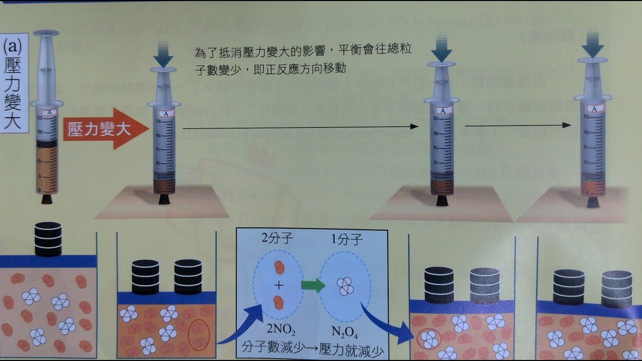 選修化學3-平衡常數1-3-2（勒沙特列原理-壓力-3）