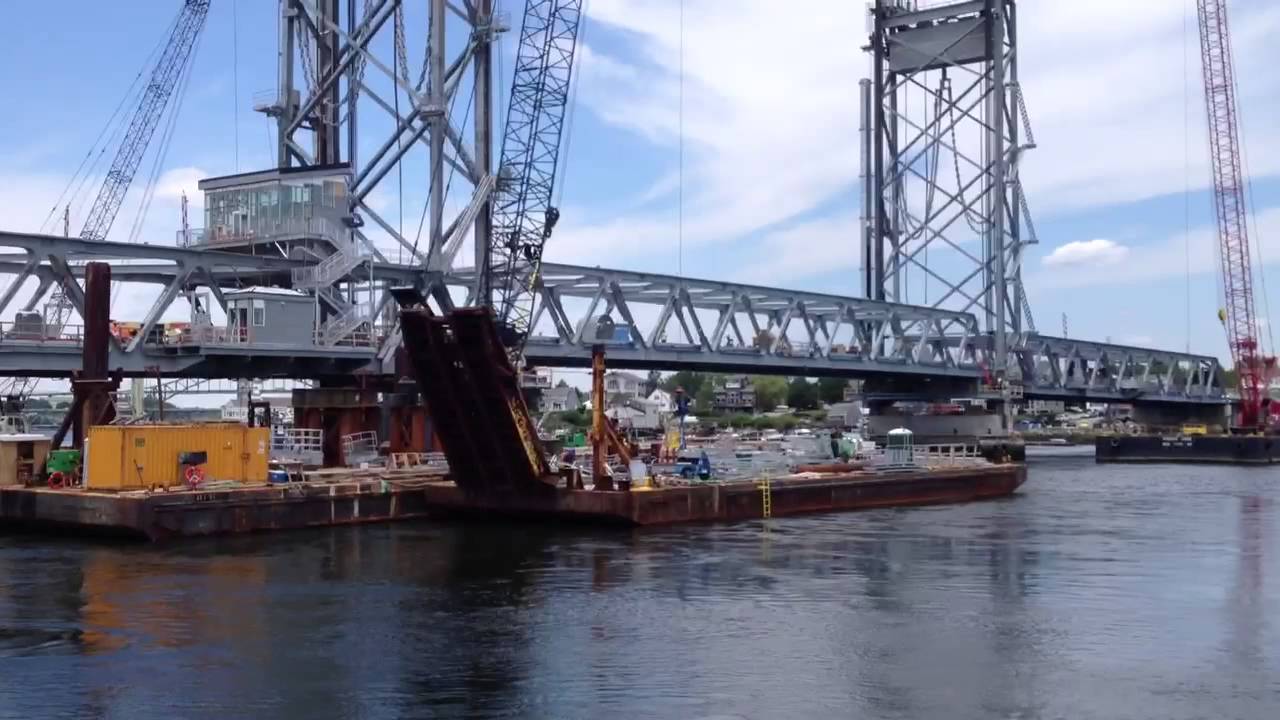 Portsmouth Memorial Bridge Construction 6/20/13 - YouTube