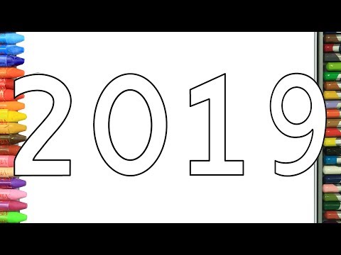 YILBAŞI 2019 nasıl yapılır nasıl çizilir | Boyama ve resim yapma videoları