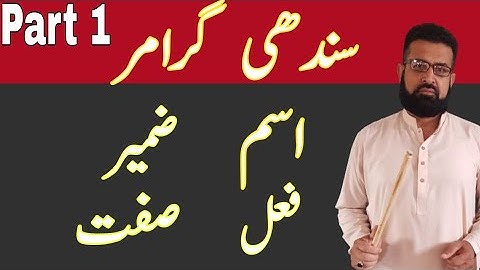 Basic Sindhi Grammar | Learn Sindhi Grammar | Sindhi for beginners.
