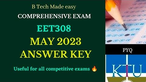 EET308 Comprehensive May 2023 University exam answer key S6 EE