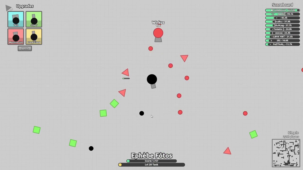 Diep.io // HOW TO CHANGE COLOR