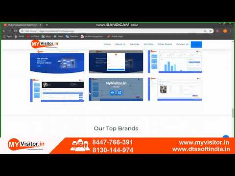 MyVisitorSoftware(Visitor Management Software)-login page