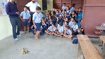 Demo with School Students..! Arduino Based Bluetooth Controlled Robot.