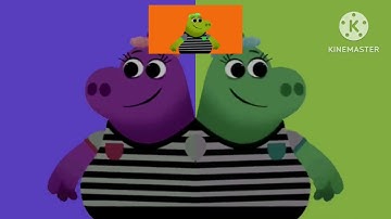 Hickory Dickory Dock Elephant vs Hippo vs Girrafe in Split Screen, Mirroring and Overall Effects