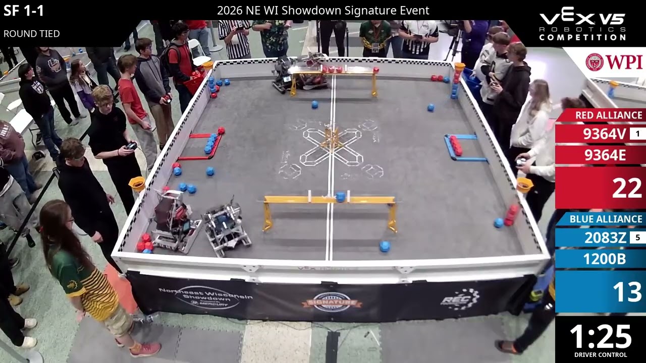 NE Wisconsin Showdown : Lambeau - SF #1-1 - 9364V & 9364E vs 2083Z & 1200B - Auton + Driver