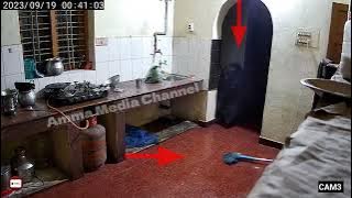 A ghost who came alone in an empty kitchen was recorded on CCTV camera! true #official #youtube