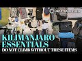 PACKING LIST FOR KILIMANJARO -  14 Most Important Items to take to Kilimanjaro in 2020