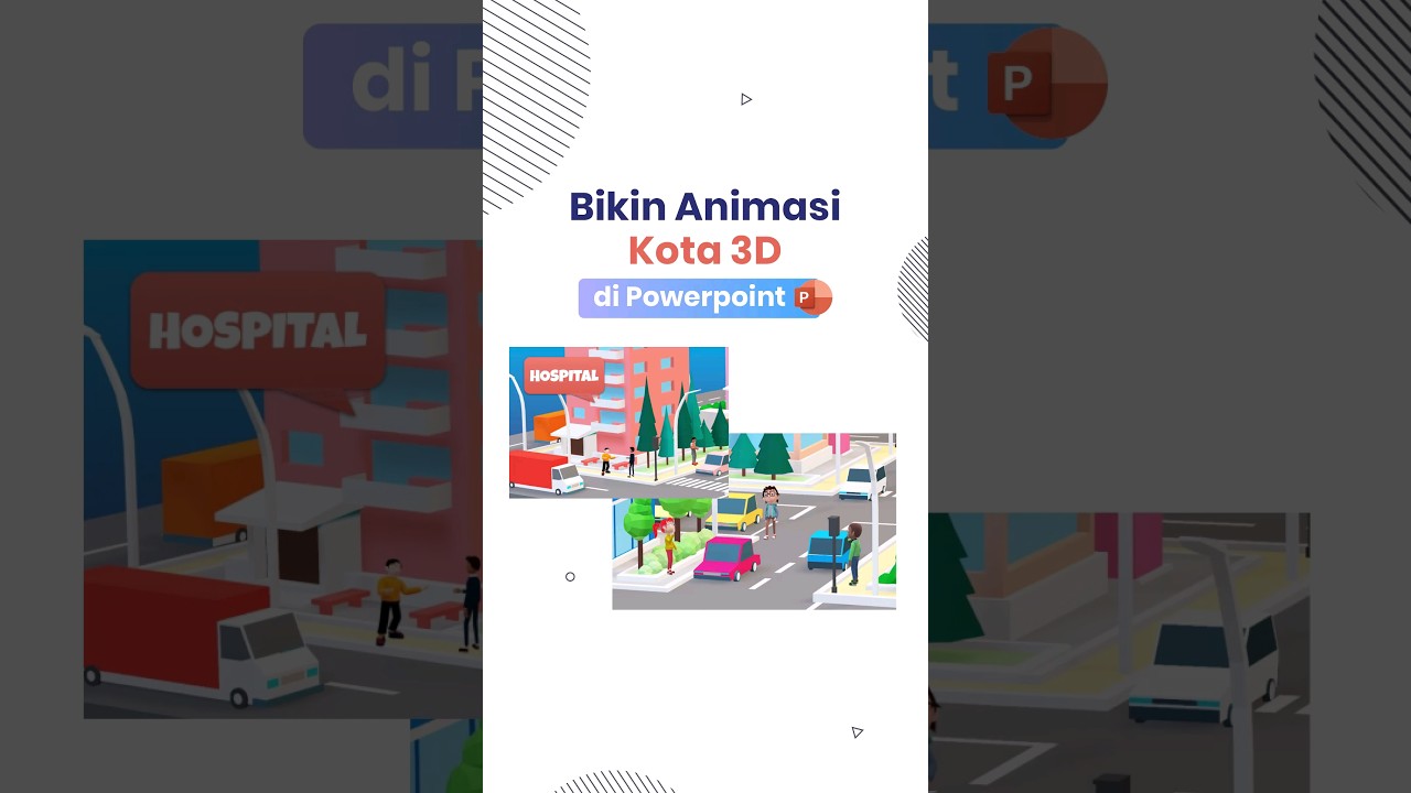 Bikin Scene Animasi Kota 3D pakai Powerpoint!