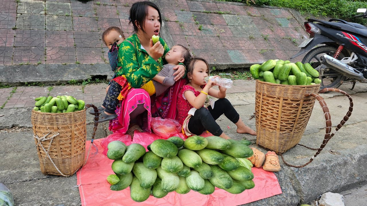 Как матери-одиночке вырастить троих детей? - Радость молодой мамы и Урожай огурцов на продажу