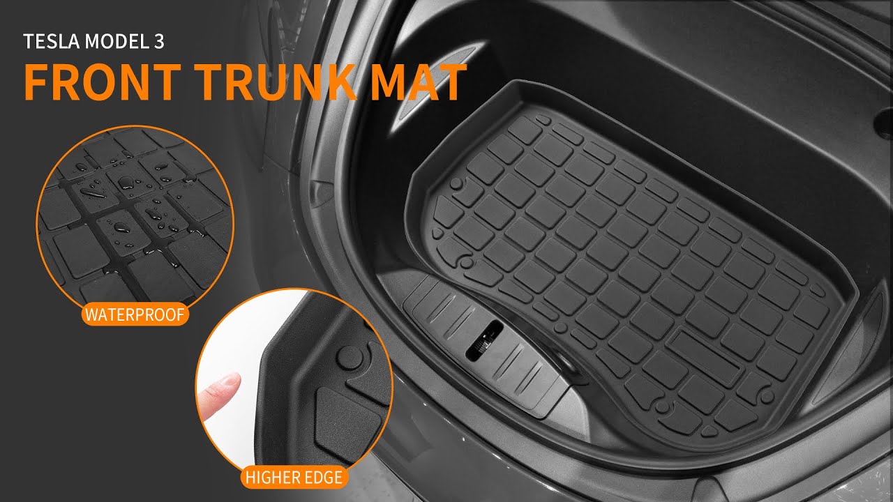 2021-2023 Tesla Model 3 All Weather Front Trunk Mat Demo Video