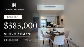 $385,000 Furnished 2-Bedroom Apartment for Sale in Bella Vista, Panama – Nuovo by Armani/Casa
