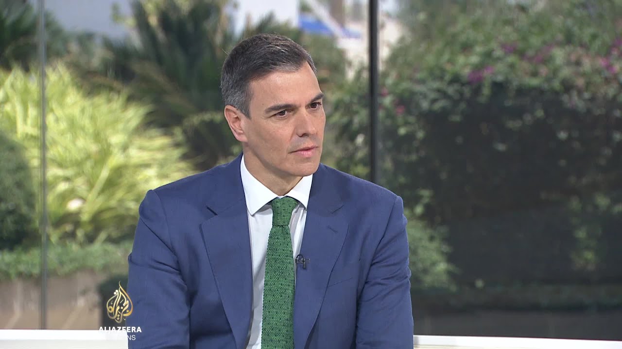 بيدرو سانشيز: يدعو إلى وقف إطلاق النار في غزة وإقامة دولة فلسطينية