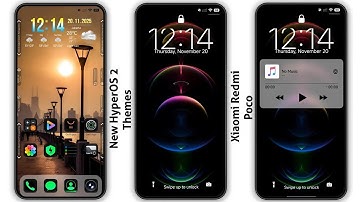 3 New HyperOS 2 control centre Themes for Xiaomi,Redmi,Poco | 3 Best HyperOS 2 Themes