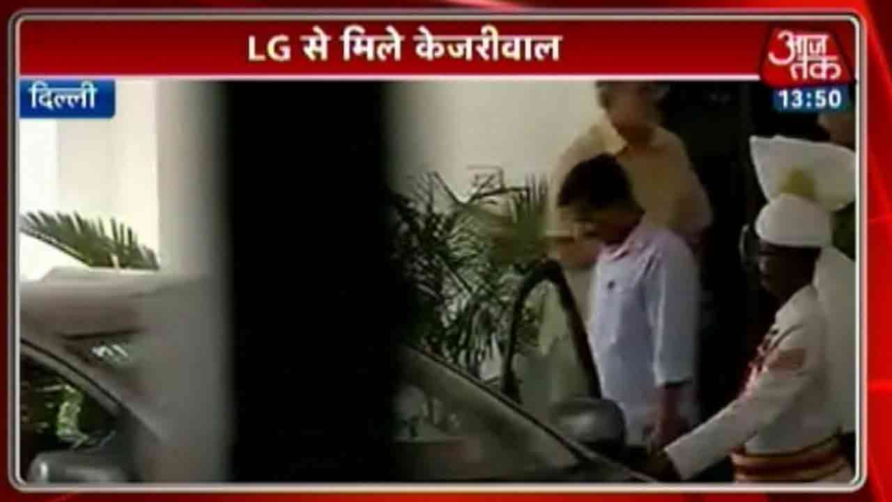Delhi: Kejriwal Meets Najeeb Jung