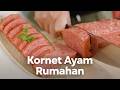 Kornet rumahan  resep luncheon daging ayam halal 