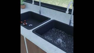 Cool Kitchen sink modelled with Blender Studio.