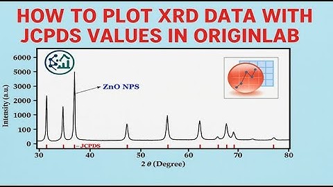 How to Plot XRD Data with JCPDS Values in OriginLa #14