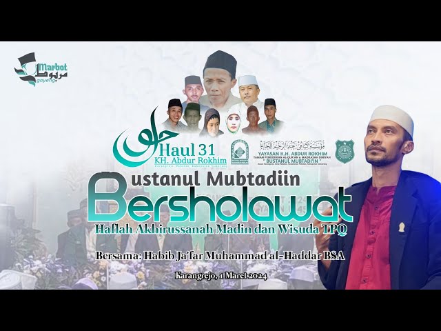 🔴 [LIVE] - Bustanul Mubtadiin Karangrejo Pabelan Bersholawat || Habib Ja'far Muhammad al-Haddar BSA class=