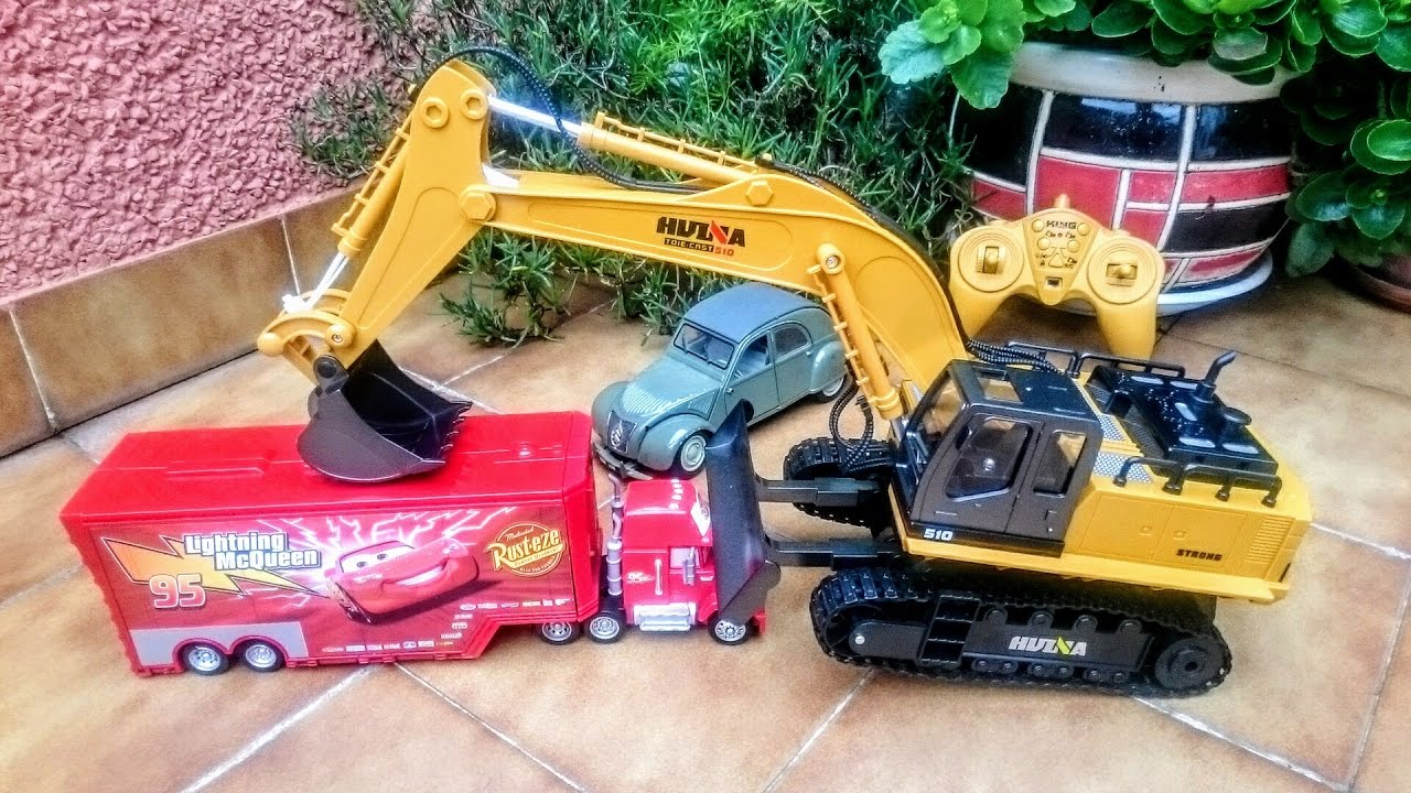 juguete excavadora radio control