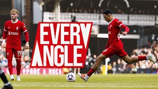 Every Angle of Trent Alexander Arnold's Free-Kick at Fulham Resimi
