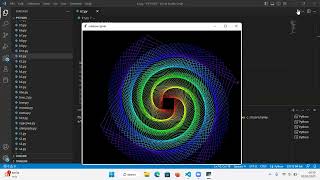 Amazing spiral design python turtle graphics / Rainbow spiral using python turtle