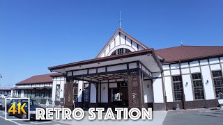 【JRのレトロ駅舎】JR琴平駅 -「こんぴらさん」入口駅の景観散策 - Retro Station, JR Kotohira Station Landscape Walk | 4K +BGM | 