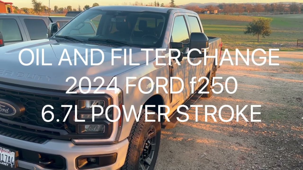 Quick Video - oil and filter change 2024 ford truck 6.7L power stroke diesel engine