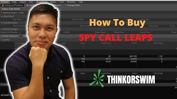 🟥 How To buy LEAPS options Via Thinkorswim Desktop Application