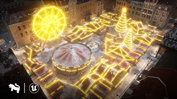 Christmas Market Showcase | Unreal Engine | Game-Ready Assets
