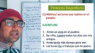 Difference between PRETÉRITO INDEFINIDO and PRETÉRITO IMPERFECTO in Spanish screenshot 2
