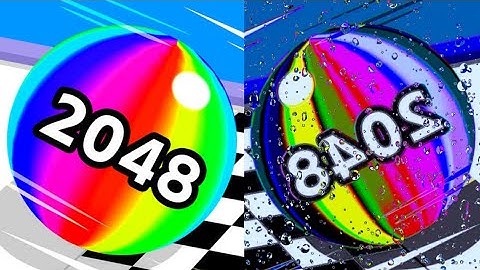 2048 - 1 | MAX LEVELS - Ball Run 2048 vs REVERSE [ with MULTI EFFECTS ] #cutiepie22yt