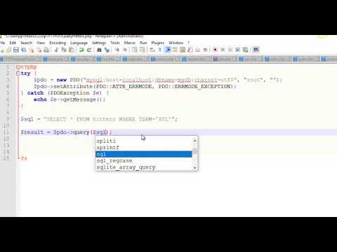 Execute a Database Query using PDO