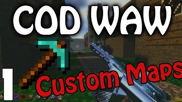 Call Of Duty - Custom Zombie Maps! CO-OP! Minecraft Zombies! Part 1