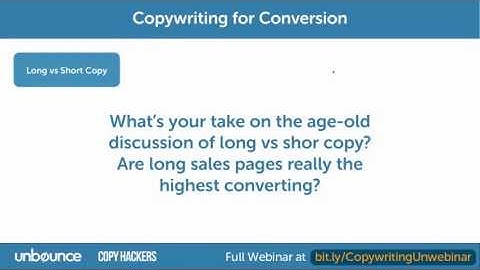 Long Vs. Short Landing Page Sales Copy