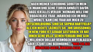 Nach Scheidung obdachlos bis Fremder fragte: 'Sind Sie Sophia? Sie erbten $47M'