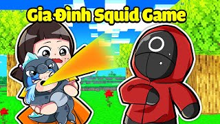 HUY NOOB GODZILLA NHẬN NUÔI BỞI GIA ĐÌNH SQUID GAME*HUY NOOB 1 NGÀY SỐNG TRONG GIA ĐÌNH CON MỰC👾🦑