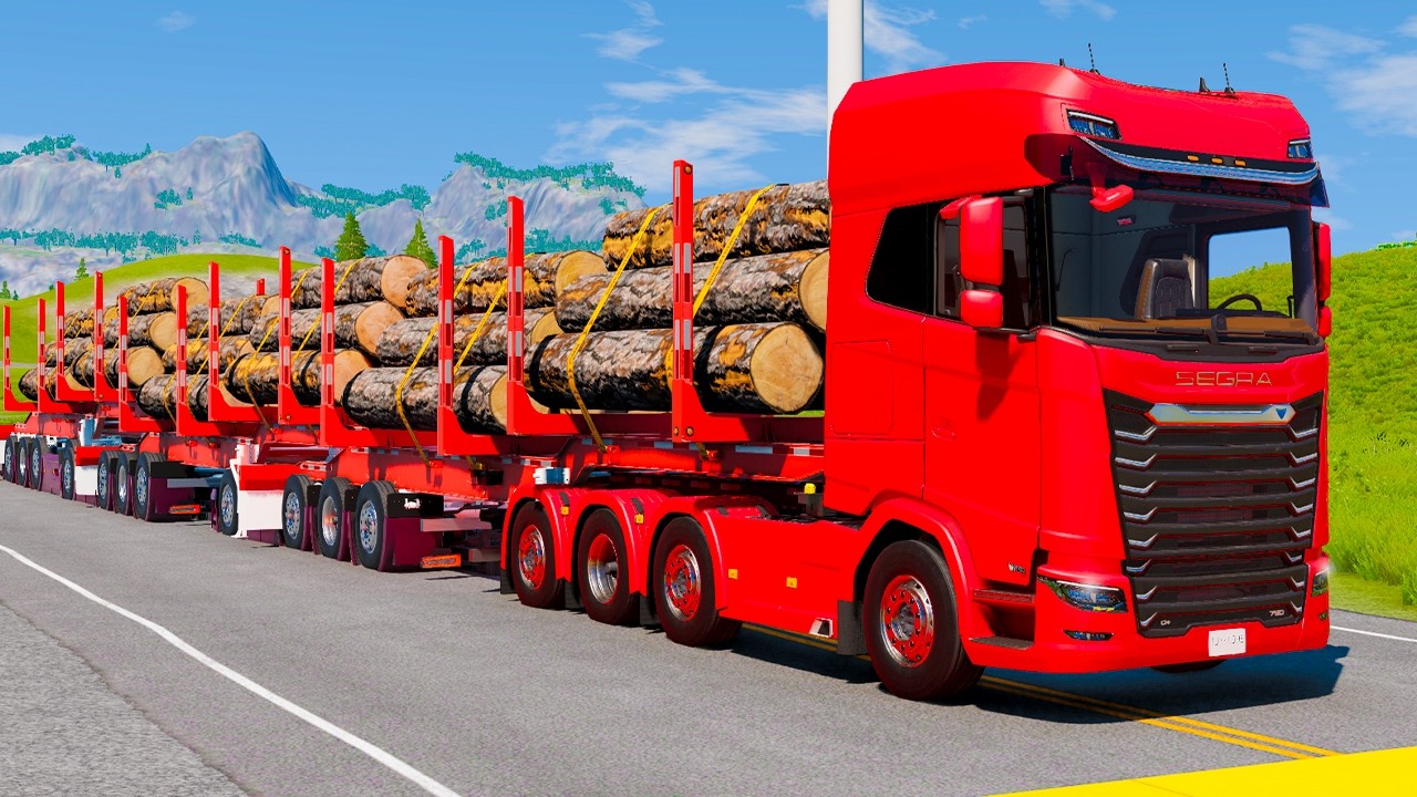 Trucks vs Speed Bumps SPECIAL #39 | BeamNG Drive - Long Video | BeamNG AMG