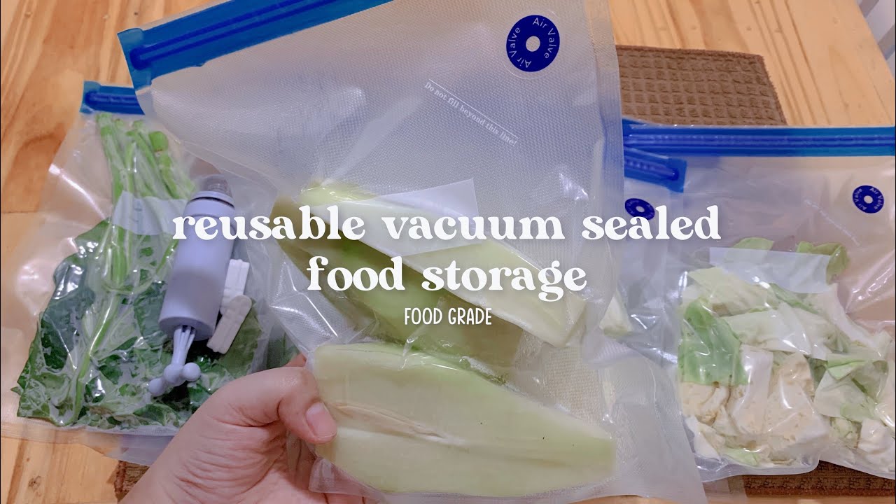 Vacuum Seal Food Storage Container with Reusable Air-Tight Seal