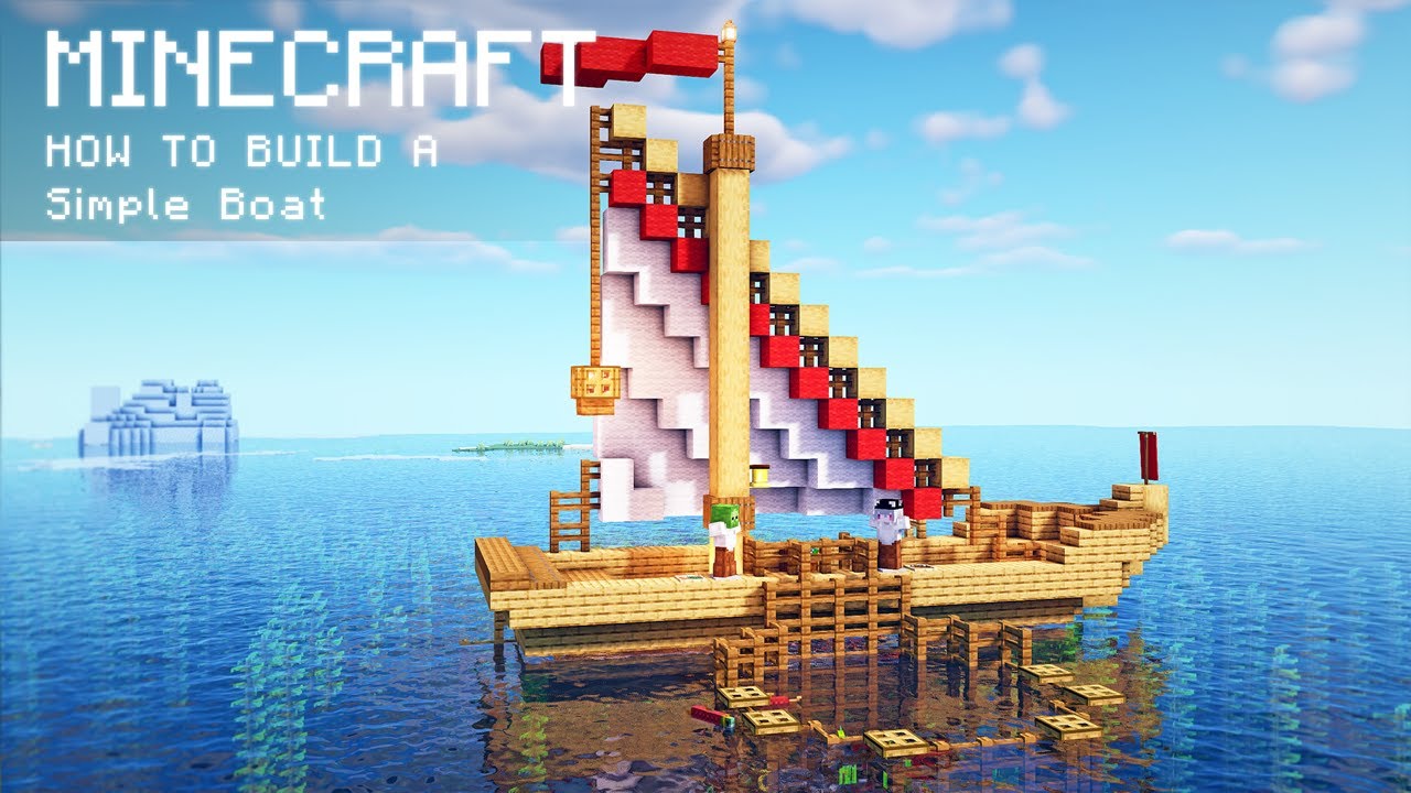 Minecraft: How To Build a Simple Boat - YouTube