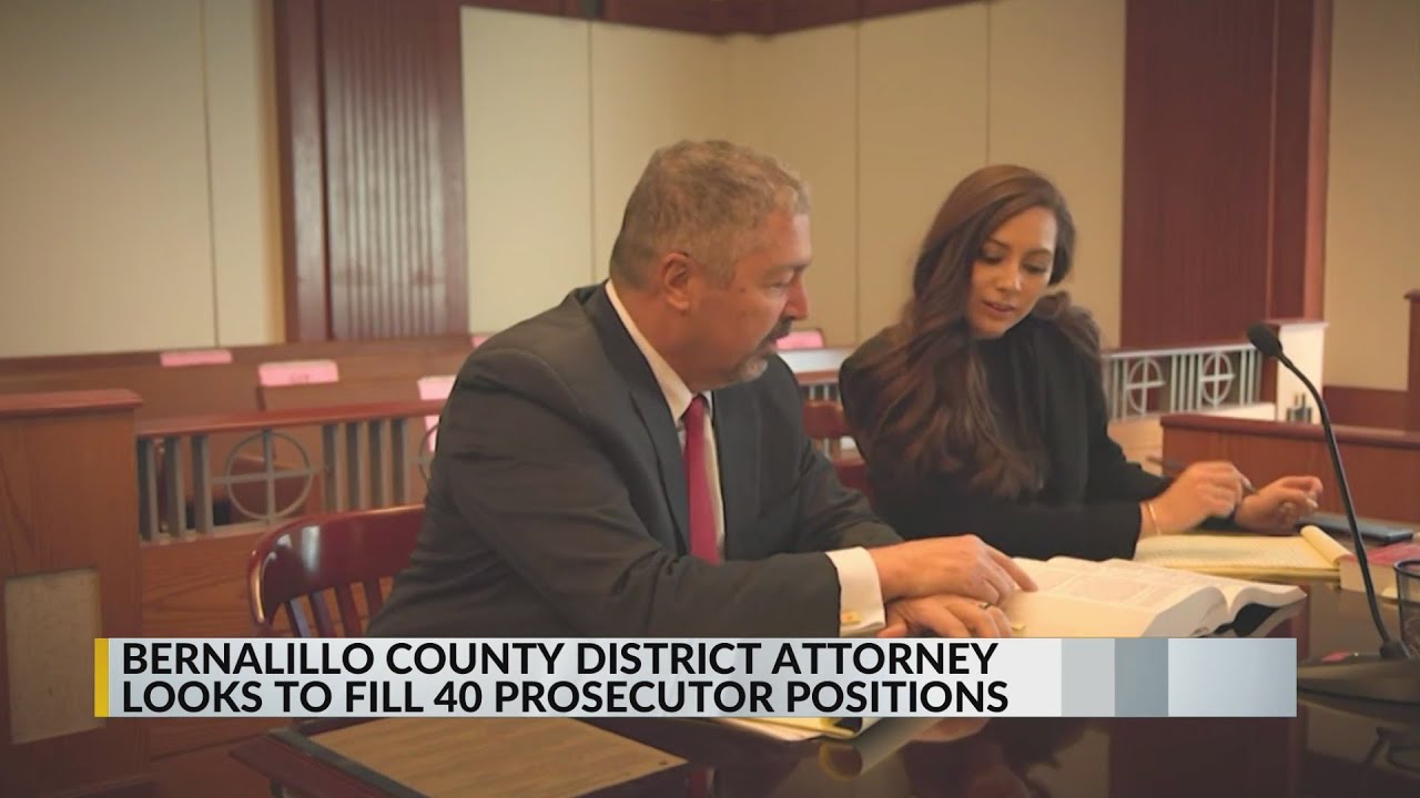 Jobs open with the Bernalillo County District Attorney YouTube