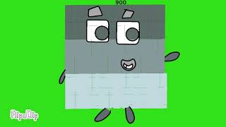 Numberblocks 900 Runing Green Screen