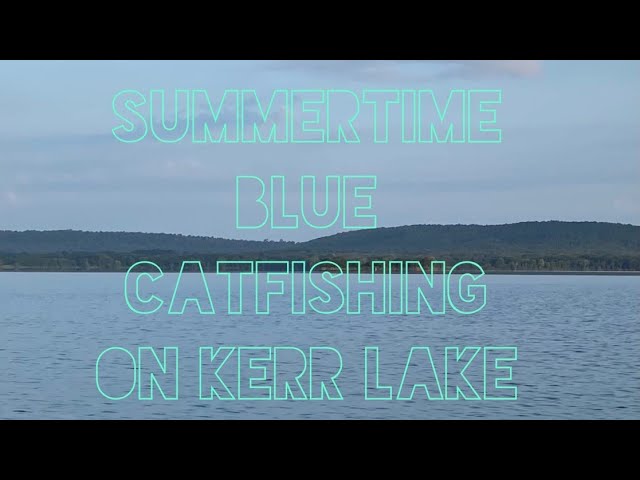 Summertime blue Catfishing on Kerr Lake 