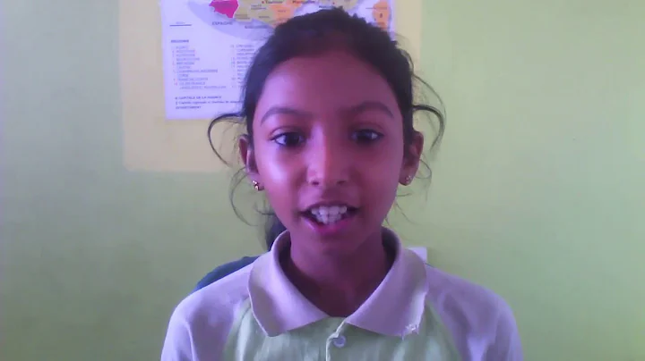 Grade 5 student Arati Nair speaking about her grou...