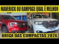 RAMPAGE OU MAVERICK QUAL &Eacute; MELHOR - BRIGA DAS PICAPES COMPACTAS